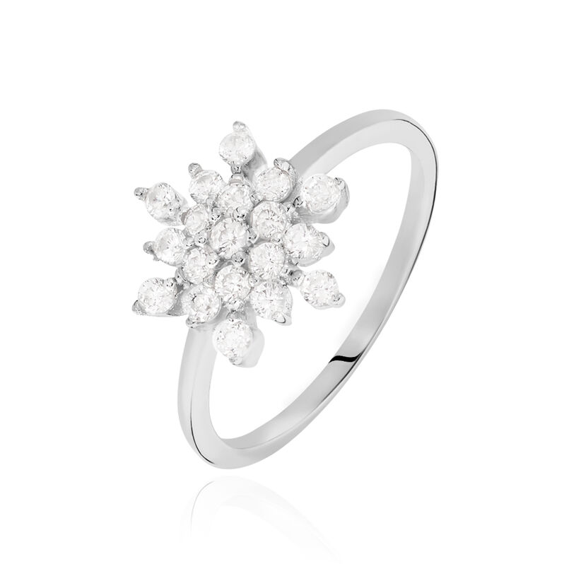 Bague Effie Argent Rhodie Etoile Oxyde - Spannringe Damen | OROVIVO