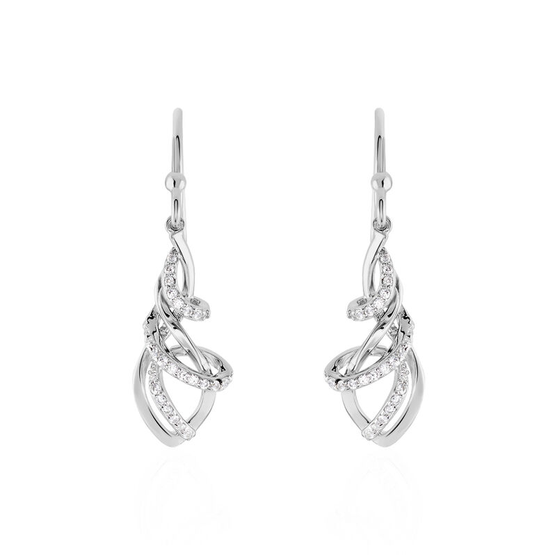 Damen Ohrhänger Lang Silber 925 Zirkonia - Ohrhänger Damen | OROVIVO