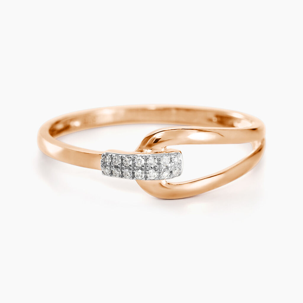 Bague Cyranna Or Rose Diamant - Spannringe Damen | OROVIVO