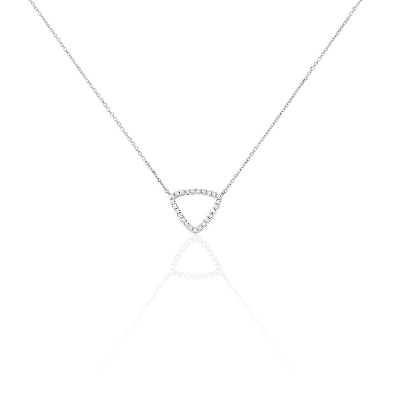 Collier Minna Or Blanc Oxyde De Zirconium - Spannringe Damen | OROVIVO