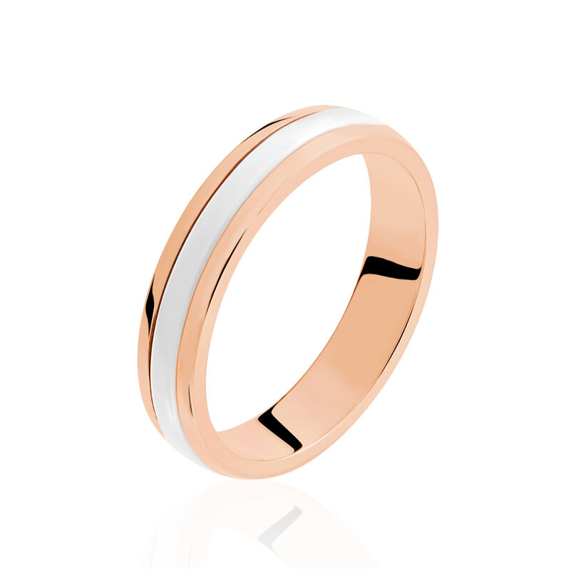 Alliance Or Rose Et Ceramique - Spannringe Herren | OROVIVO