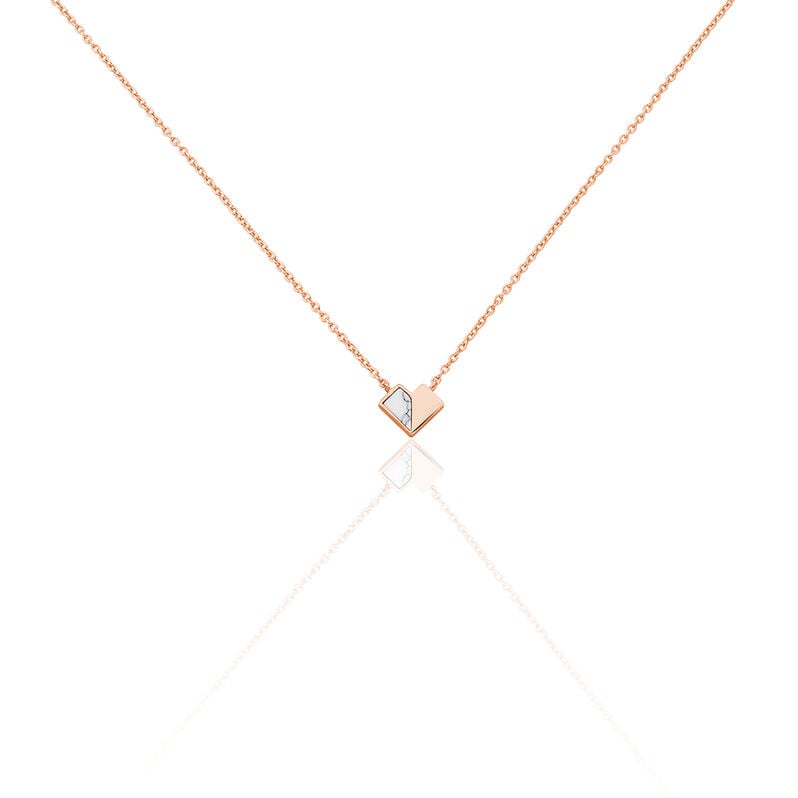 Kette Silber Rosa Rossana - Spannringe Damen | OROVIVO