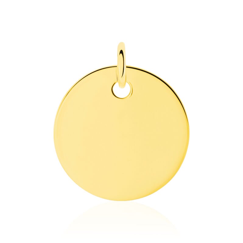 LIV-ANN GRAVUR Unisex Anh&auml;nger Silber vergoldet 925 Kreis - Anh&auml;nger mit Gravur Unisex | OROVIVO