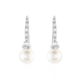Damen Perlenohrringe Silber 925 Zuchtperlen - Ohrhänger Damen | OROVIVO