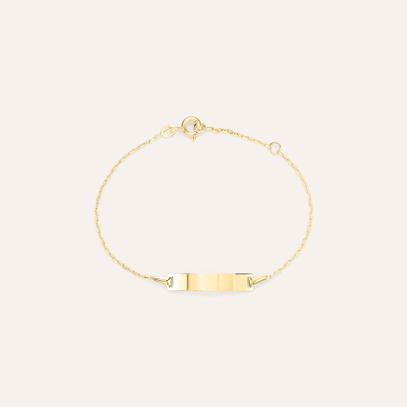 Bracciale Con Targhetta Religious Gold Oro Giallo - Spannringe Kinder | OROVIVO