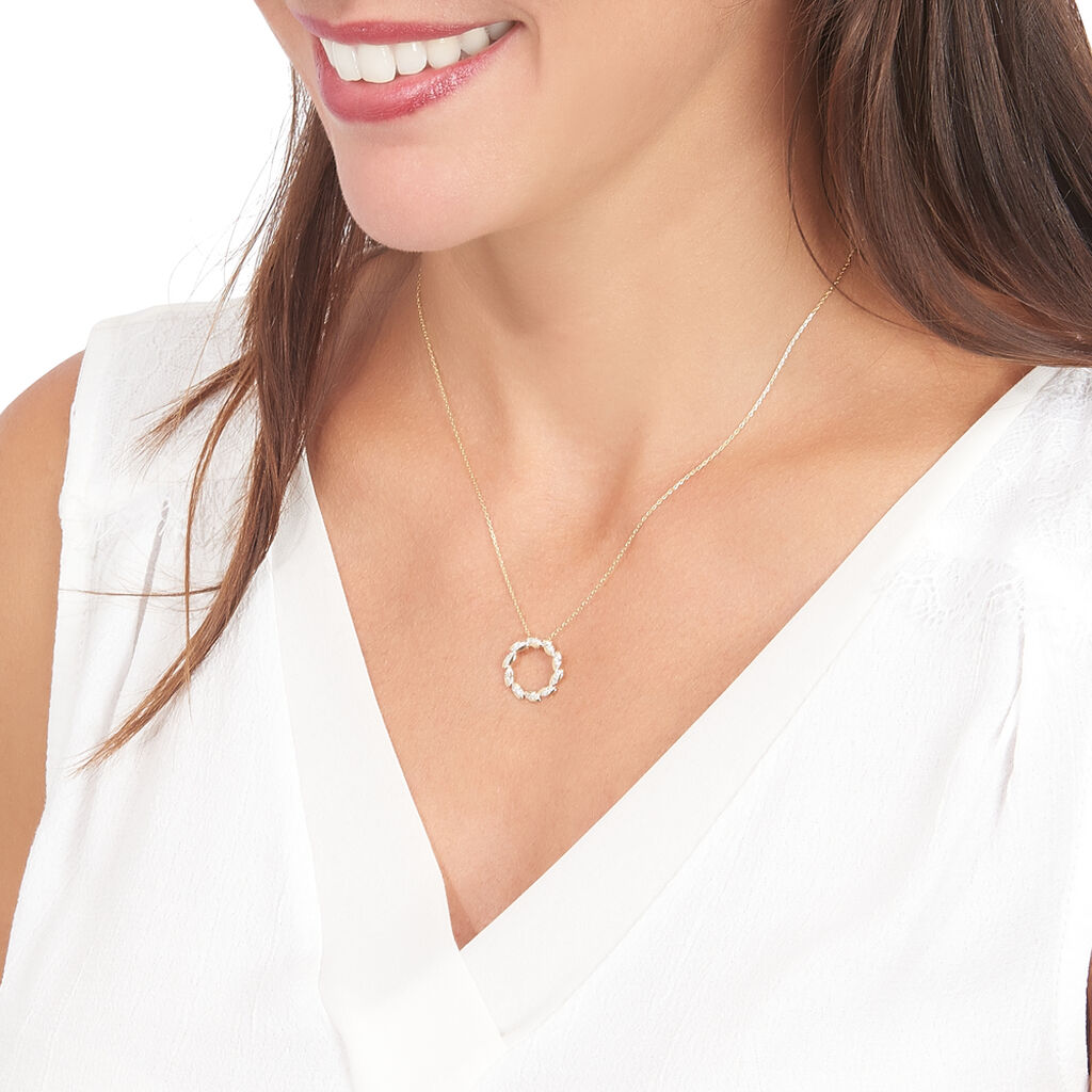 Collier Or Jaune 375/1000 Berinice - Spannringe Damen | OROVIVO
