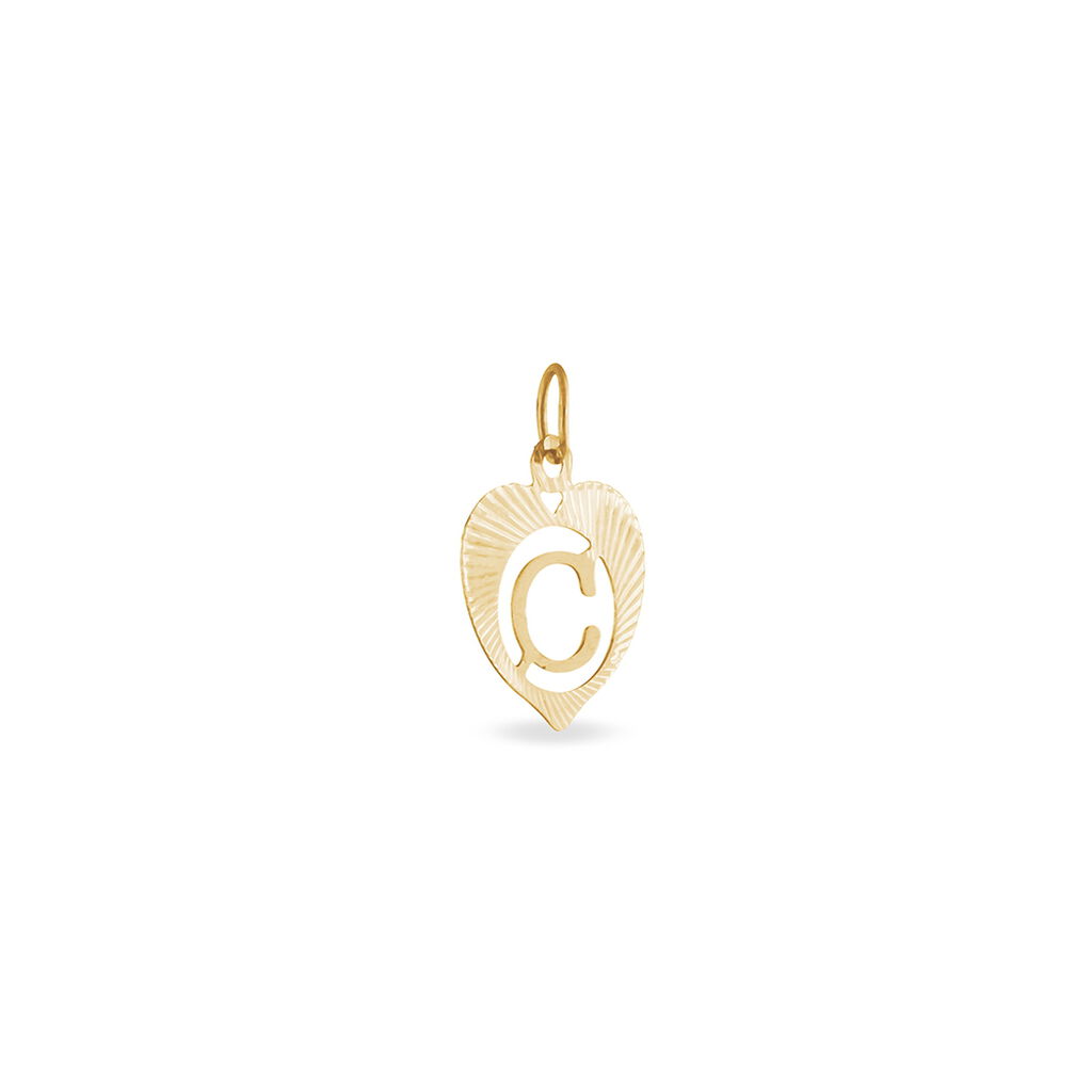 Unisex Anhänger Gold 375 Buchstabe C Herz - Schmuckanhänger Damen | OROVIVO