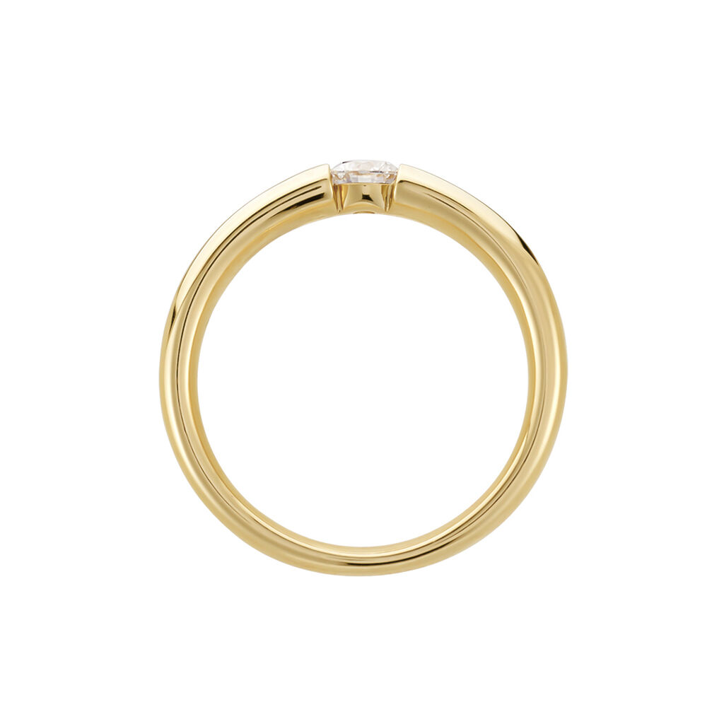 Damen Ring Gold 750 Diamant 0,2ct Lisboa  - Verlobungsringe Damen | OROVIVO