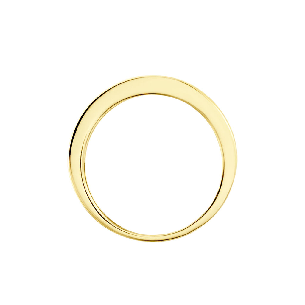 Damen Ring Gold 375 (9 Karat) Zirkonia Wei&szlig;
