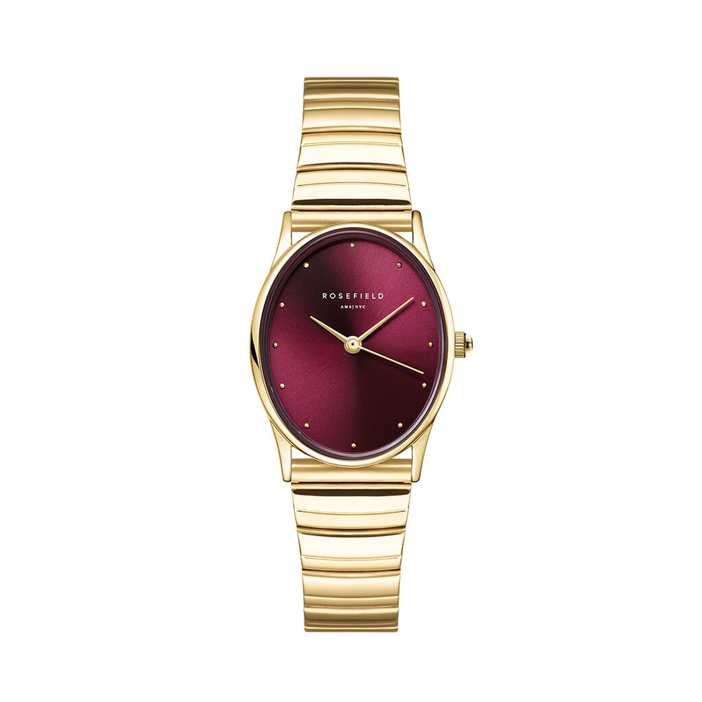 Montre Rosefield Oval Bordeaux
