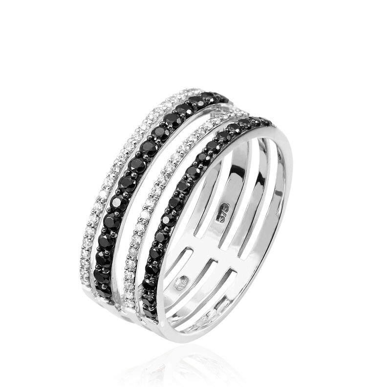 Bague Or Blanc Oxyde De Zirconium - Spannringe Damen | OROVIVO