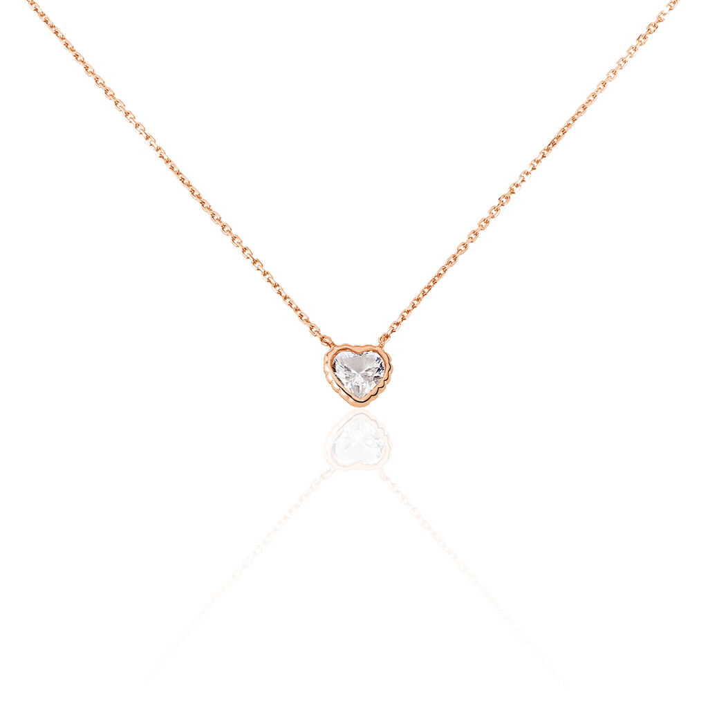 Collier Or Rose Kadidjatou Cœur Oxyde - Spannringe Damen | OROVIVO