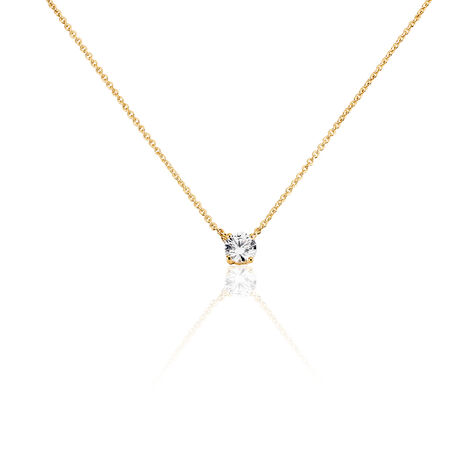 Damen Collier Vergoldet Zirkonia Nilay 44cm - Halsketten Damen | OROVIVO