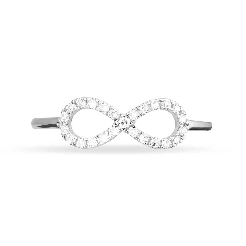 Bague Infini Empierre Or Blanc Diamant - Spannringe Damen | OROVIVO