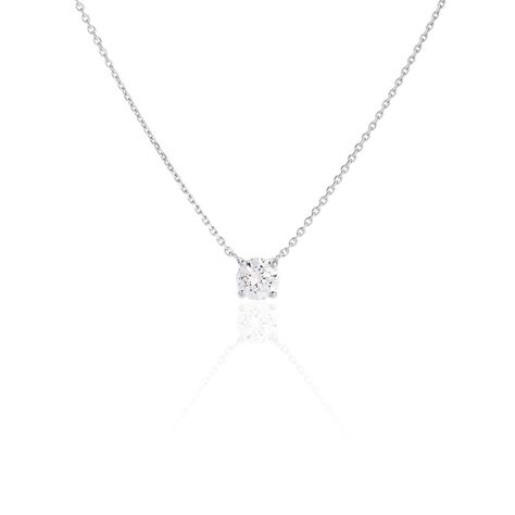 Damen Collier Weißgold 750 synthetischer Diamant 0,52ct Symphonie - Halsketten Damen | OROVIVO