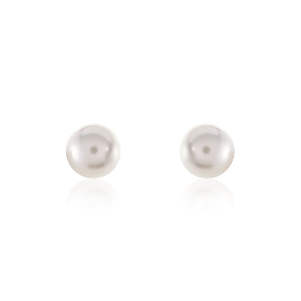 Damen Perlenohrringe Gold 585 Akoyaperle 6-7mm Grace - Ohrstecker Damen | OROVIVO