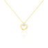 HERZ Damen Collier Gold Bicolor 375 (9 Karat) Diamant Wei&szlig; 0,01 ct Barren