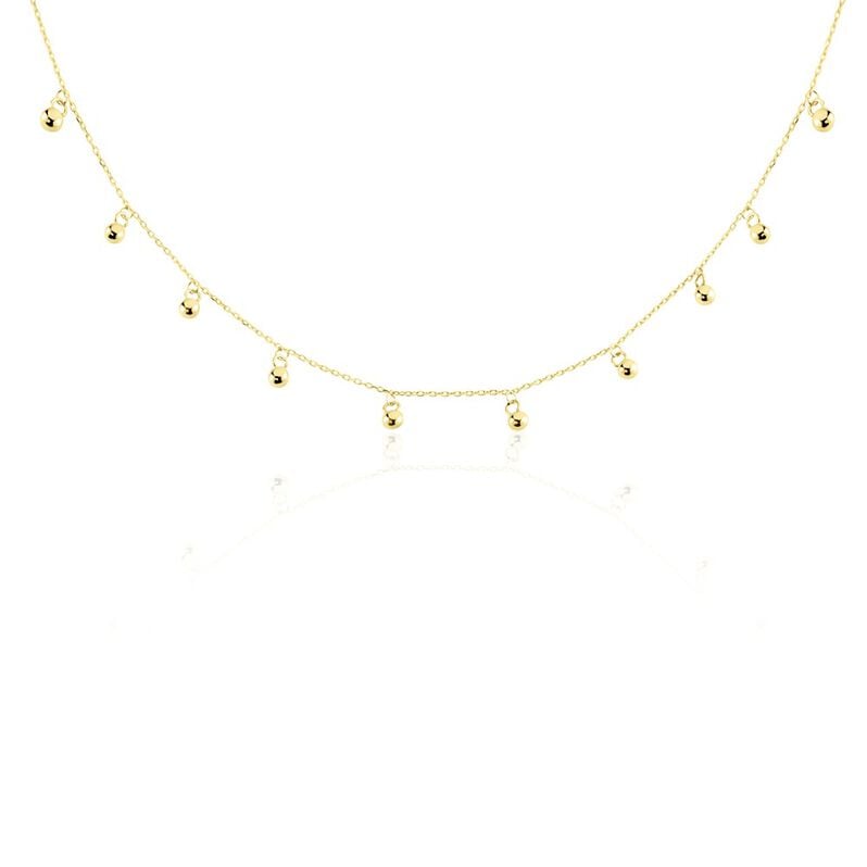 FARRI Damen Collier Gold 375 (9 Karat) Ball B 0,2 mm - Halsketten Damen | OROVIVO