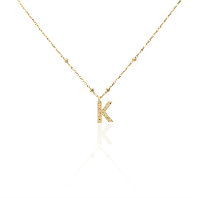 Collier Plaqué Or Jaune Lettra - Spannringe Damen | OROVIVO