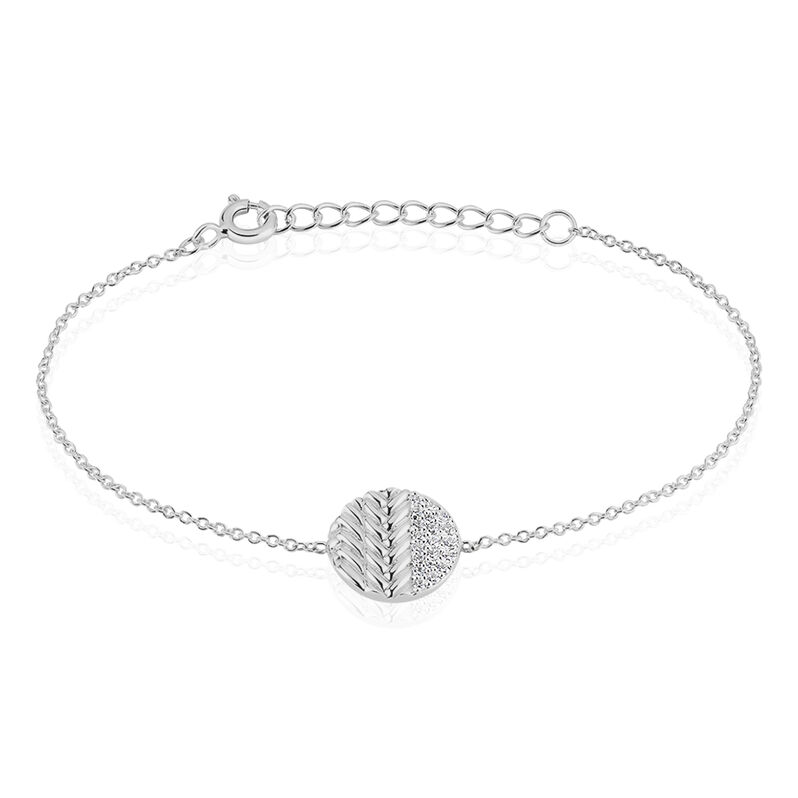 Bracelet Argent Rhodie Flavianus Oxydes De Zirconium - Spannringe Damen | OROVIVO