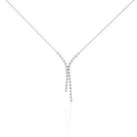Damen Halskette Weißgold 750 Diamanten 0,68ct - Ketten mit Stein  | OROVIVO