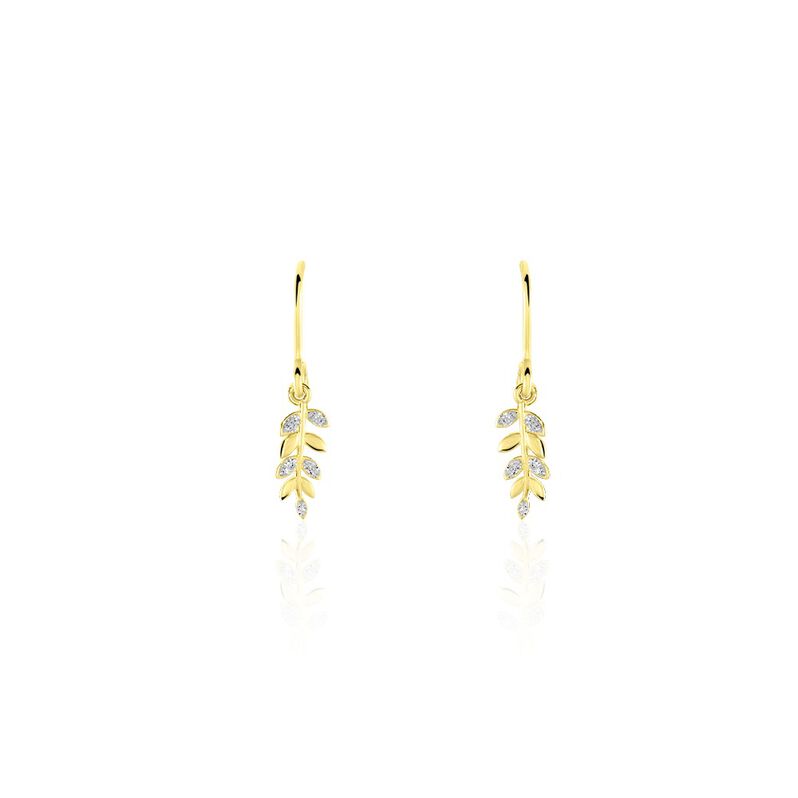 Boucles D'oreilles Pendantes Adansonia Or Jaune - Spannringe Damen | OROVIVO