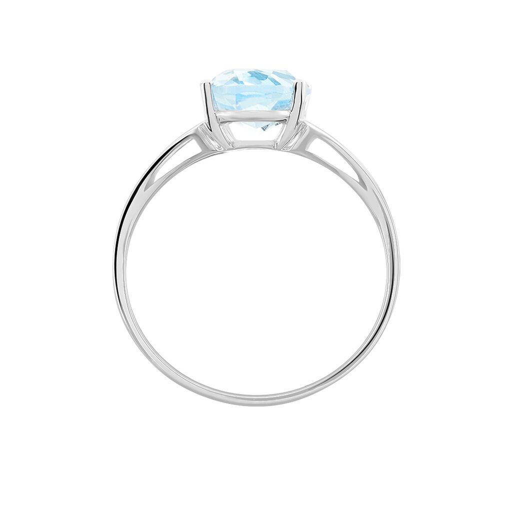 Bague Or Weiss lis Corps De Bague Double Topaze Ovale - Spannringe Damen | OROVIVO
