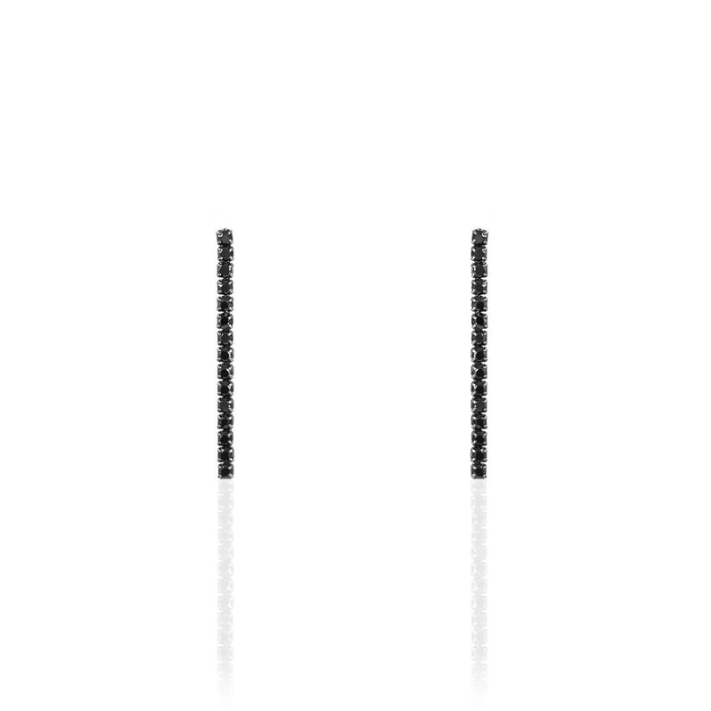 Boucles D'oreilles Pendantes Pauline Argent Blanc Oxyde De Zirconium - Spannringe Damen | OROVIVO