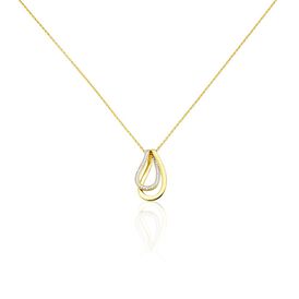 Damen Halskette Silber 925 Vergoldet Bicolor Zirkonia - Ketten mit Anhänger Damen | OROVIVO