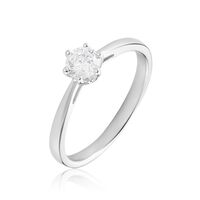 Damen Ring Weißgold 750 synthetischer Diamant 0,31ct Sonate 