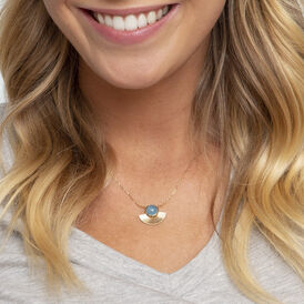 Damen Halskette Messing Gold 750 plattiert Achat - Ketten mit Anhänger Damen | OROVIVO