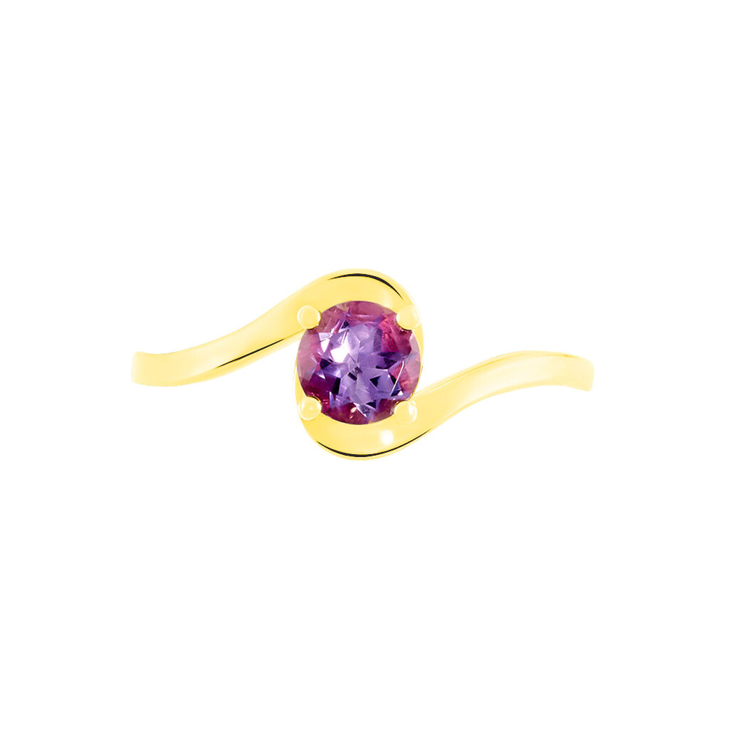 Bague Or Jaune Antone Amethyste Vrille - Spannringe Damen | OROVIVO