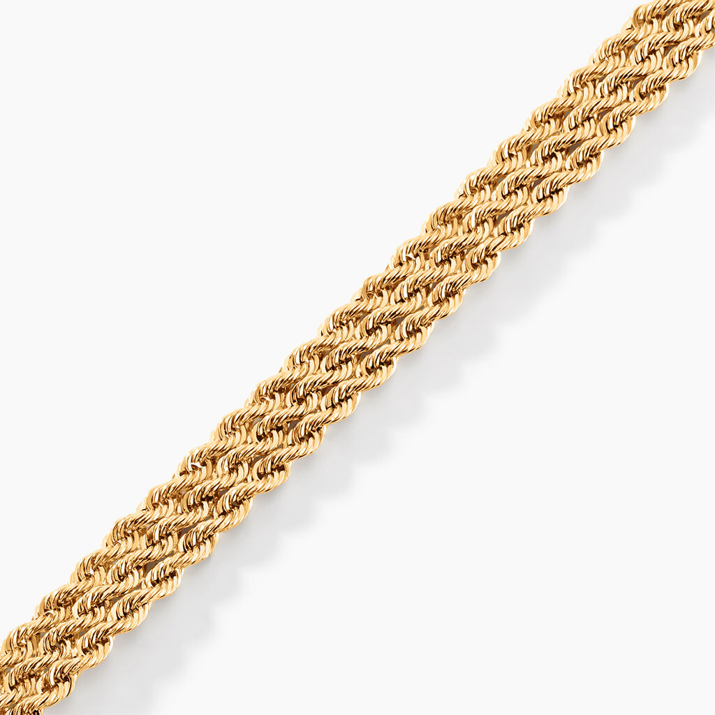 Bracelet Jerry Maille Corde 3 Rangs Or Jaune - Spannringe Damen | OROVIVO