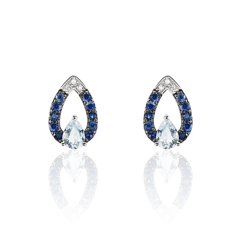 Boucles D'oreilles Or Weiss Tie And Dye - Spannringe Damen | OROVIVO