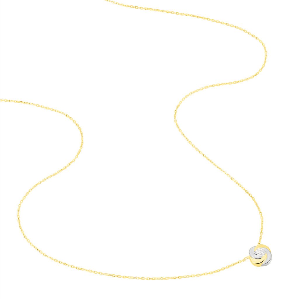 Collier Or Bicolore Andresia Tourbillon - Spannringe Damen | OROVIVO