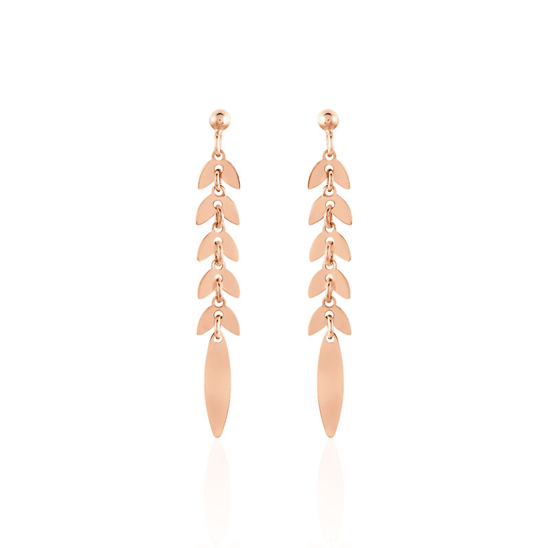 Damen Ohrstecker Lang Silber 925 Rosé Vergoldet  - Ohrringe Damen | OROVIVO