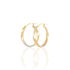 DORALYNNE DIA. Damen Creolen Gold Bicolor 375 (9 Karat) Oval