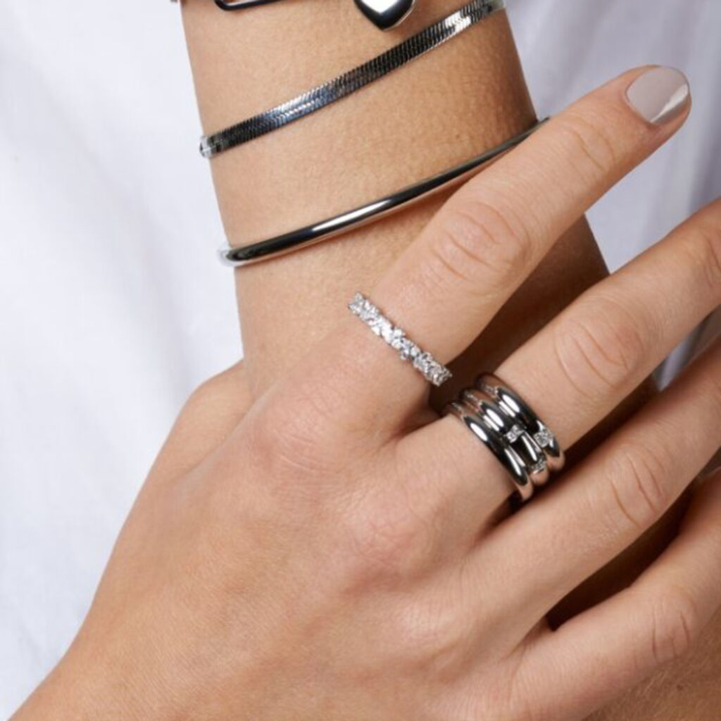 Damen Ring Edelstahl Zirkonia Melani  - Ringe mit Stein Damen | OROVIVO