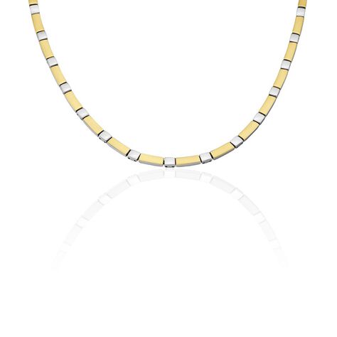 Damen Collier Titan Bicolor Gelb/Silber Ursula  4,60mm  - Halsketten Damen | OROVIVO