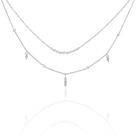 Damen Halskette Silber 925 Zirkonia Julia - Ketten mit Stein Damen | OROVIVO