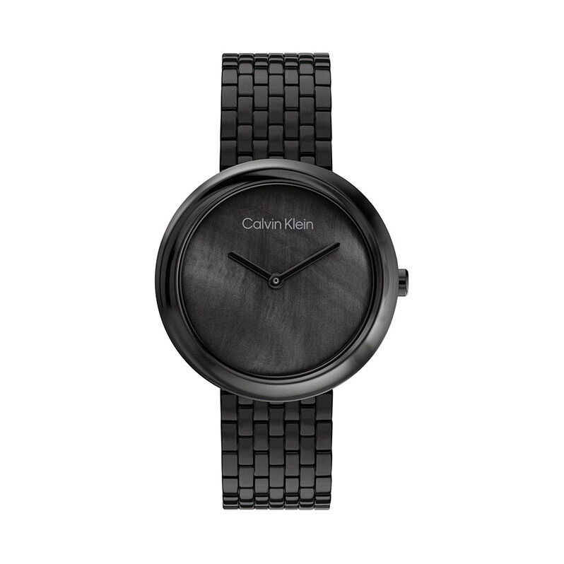 Montre Calvin Klein Twisted Bezel Noir - Spannringe Damen | OROVIVO