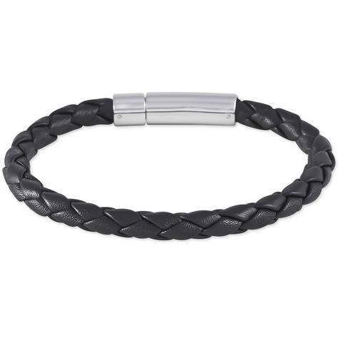 Herren Lederarmband Braun Edelstahl Angelo - Armbänder Herren | OROVIVO