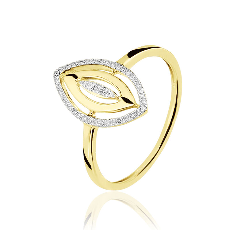 Bague Or Jaune Diamant - Spannringe Damen | OROVIVO