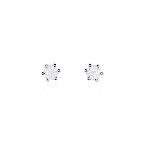 Damen Ohrstecker Weißgold 750 Diamant 0,2ct  - Ohrstecker Damen | OROVIVO