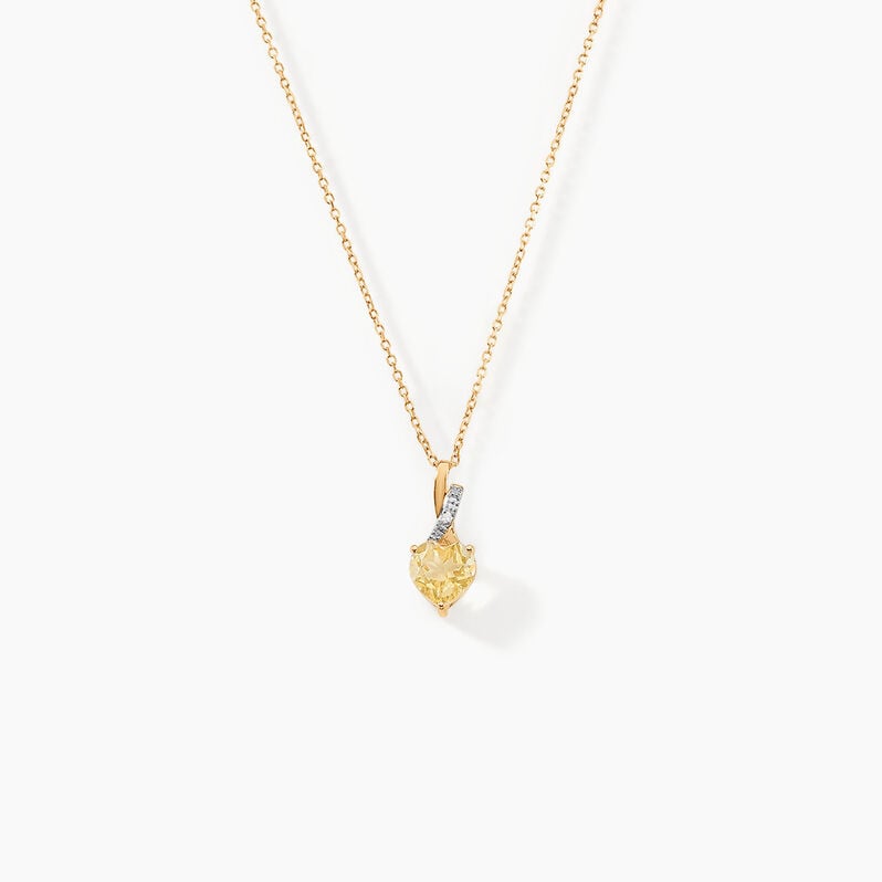 Collier Or Jaune Clothilde Citrine - Spannringe Damen | OROVIVO