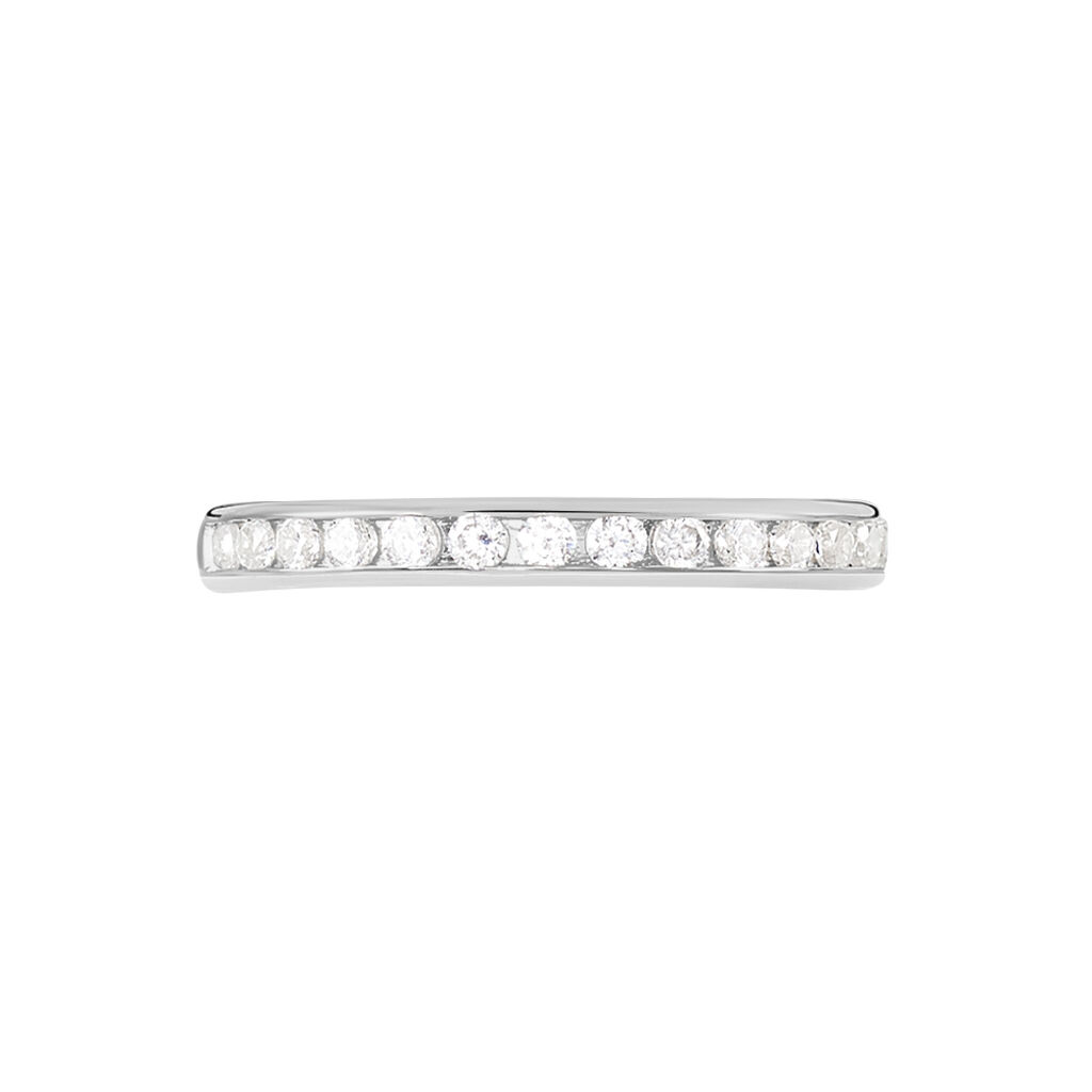 Alliance Laurie Tour Complet Or Blanc Diamant - Spannringe Damen | OROVIVO
