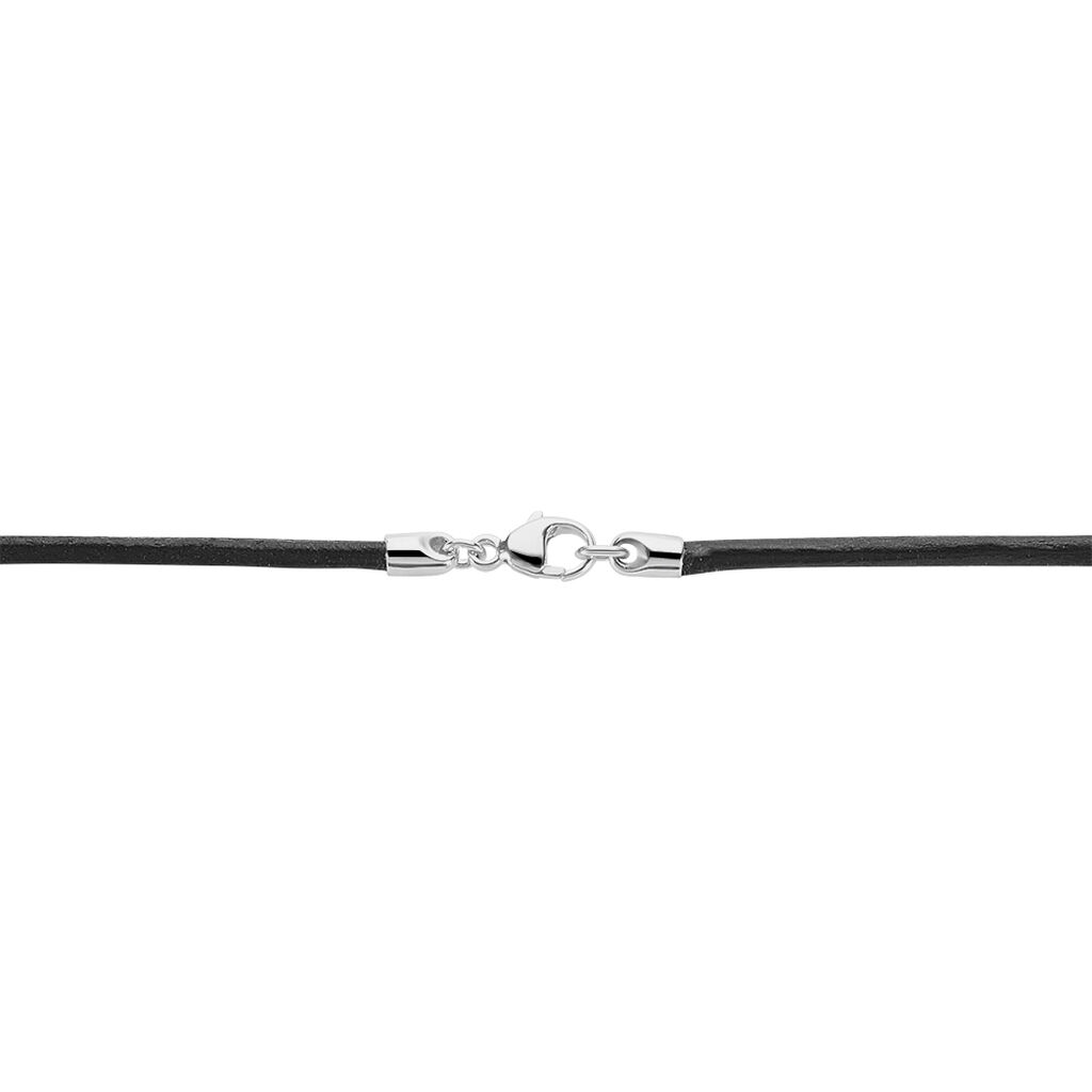 Unisex Lederkette Silber 925  - Halsketten Unisex | OROVIVO