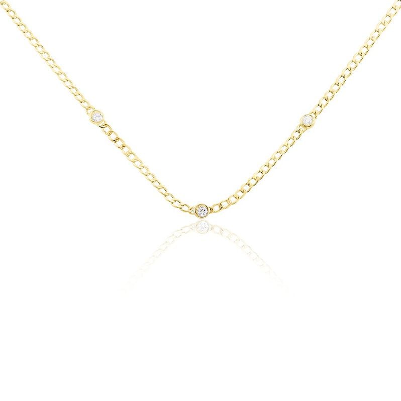 Collier Vienne Or Jaune Oxyde De Zirconium - Spannringe Damen | OROVIVO