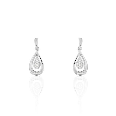 Damen Ohrstecker Lang Silber 925 Zirkonia - Ohrringe mit Stein Damen | OROVIVO