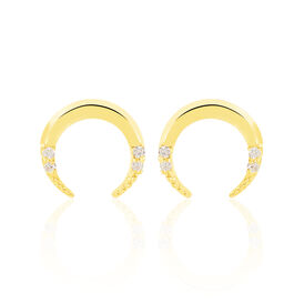 Damen Ohrstecker Gold 375 Zirkonia Mond - Ohrstecker Damen | OROVIVO